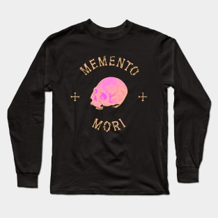 Vaporwave Memento Mori Long Sleeve T-Shirt